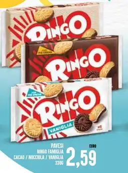Al Discount Pavesi ringo famiglia cacao/nocciola/vaniglia offerta