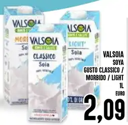 Al Discount Valsoia soya gusto classico / morbido / light offerta