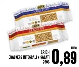 Al Discount Crich crackers integrali / salati offerta