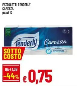 Famila Fazzoletti tenderly carezza pezzi 10 offerta