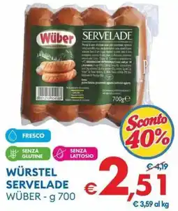 MD Discount Würstel servelade WÜBER offerta