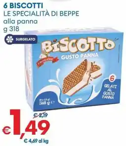 MD Discount 6 biscotti LE SPECIALITÀ DI BEPPE offerta