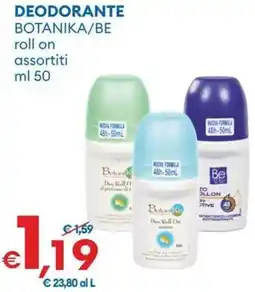 MD Discount Deodorante BOTANIKA/BE offerta