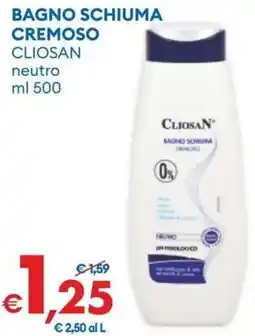 MD Discount Bagno schiuma cremoso CLIOSAN offerta