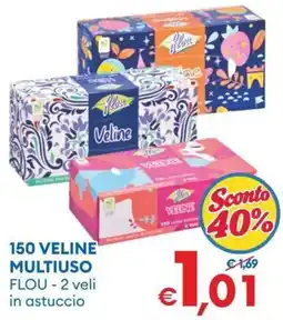 MD Discount 150 veline multiuso FLOU offerta