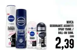 Al Discount Nivea deodorante assortiti spray / roll-on offerta