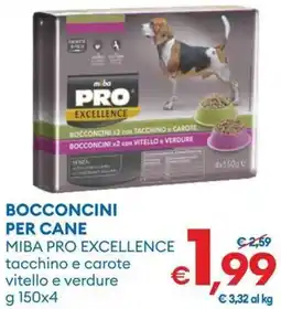 MD Discount Bocconcini per cane MIBA PRO EXCELLENCE offerta