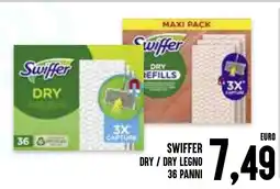 Al Discount Swiffer dry / dry legno 36 panni offerta