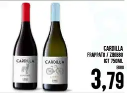 Al Discount Cardilla frappato / zibibbo igt offerta