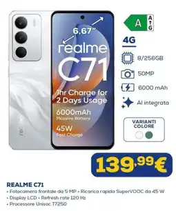 Euronics REALME C71 offerta