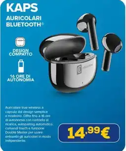 Euronics Cellularline kaps auricolari bluetooth offerta