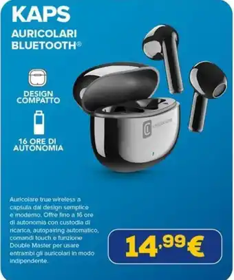 Cellularline kaps auricolari bluetooth