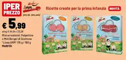 Iper La Grande Mini arrosticini, Polpettine o Mini Burger di Scottona "Linea AMM" MARFISI offerta