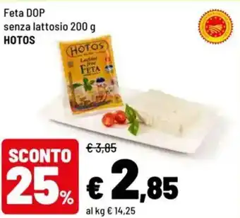 Iper La Grande Feta DOP senza lattosio HOTOS offerta