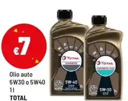 Iper La Grande Olio auto 5W30 o 5W40 TOTAL offerta