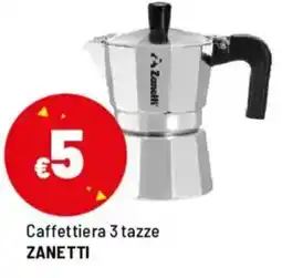 Iper La Grande Caffettiera 3 tazze ZANETTI offerta