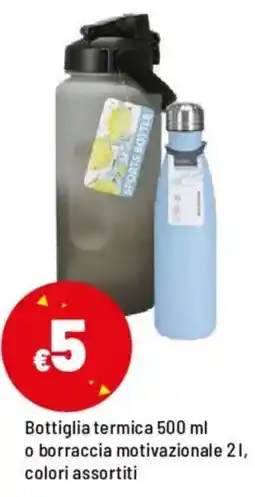 Iper La Grande Bottiglia termica o borraccia motivazionale offerta
