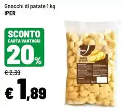 Iper La Grande Gnocchi di patate IPER offerta