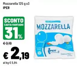Iper La Grande Mozzarella IPER offerta