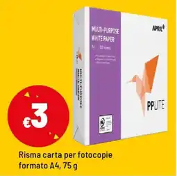 Iper La Grande Risma carta per fotocopie formato A4 offerta