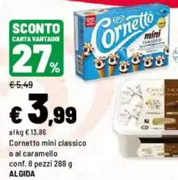 Iper La Grande Cornetto mini classico o al caramello ALGIDA offerta