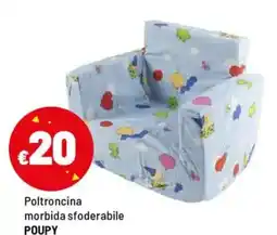 Iper La Grande Poltroncina morbida sfoderabile POUPY offerta