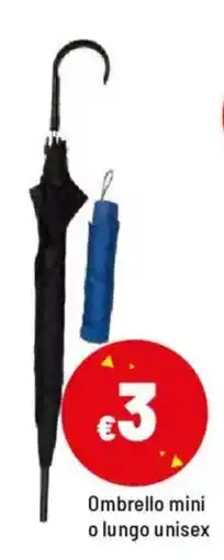 Iper La Grande Ombrello mini o lungo unisex offerta