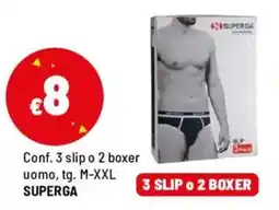 Iper La Grande Conf. 3 slip o 2 boxer uomo SUPERGA offerta