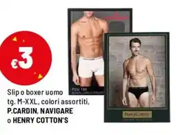 Iper La Grande Slip o boxer uomo P.CARDIN, NAVIGARE o HENRY COTTON'S offerta