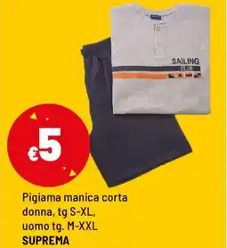 Iper La Grande Pigiama manica corta donna, uomo SUPREMA offerta