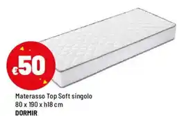 Iper La Grande Materasso Top Soft singolo 80 x 190 x h18 cm DORMIR offerta