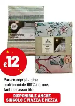 Iper La Grande Parure copripiumino matrimoniale 100% cotone offerta