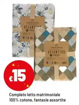 Iper La Grande Completo letto matrimoniale 100% cotone offerta