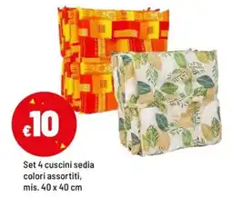 Iper La Grande Set 4 cuscini sedia offerta