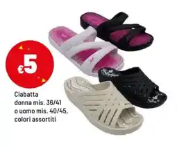 Iper La Grande Ciabatta donna uomo offerta