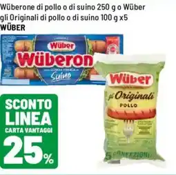 Iper La Grande Wüberone di pollo o di suino o Wüber gli Originali di pollo o di suino WÜBER offerta