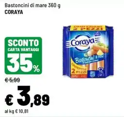 Iper La Grande Bastoncini di mare CORAYA offerta