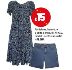 Iper La Grande Pantalone, bermuda o abito donna, MALENA offerta