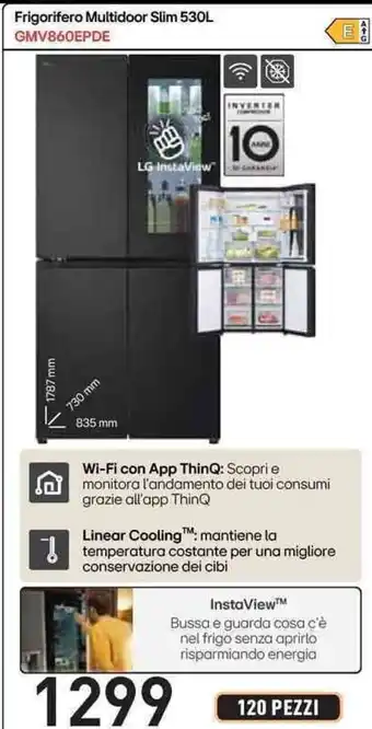 LG Frigorifero Multidoor Slim 530L GMV860EPDE