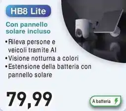 Unieuro EZVIZ HB8 Lite Con pannello solare incluso offerta