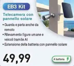Unieuro EZVIZ EB3 Kit Telecamera con pannello solare offerta