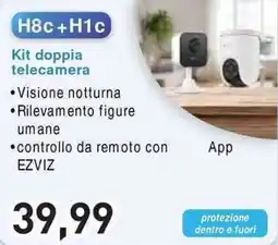 Unieuro EZVIZ H8c+H1c Kit doppia telecamera offerta