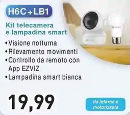 Unieuro EZVIZ H6C+LB1 Kit telecamera e lampadina smart offerta