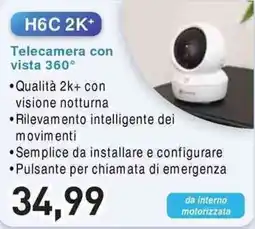 Unieuro EZVIZ H6C 2K+ Telecamera con vista 360° offerta