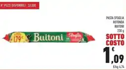 Conad Superstore Pasta sfoglia rotonda BUITONI offerta
