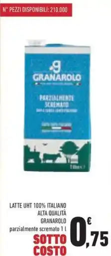 Conad Superstore Latte uht 100% italiano alta qualità GRANAROLO offerta