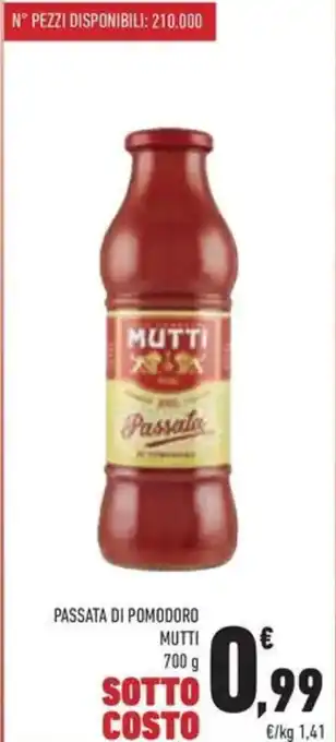 Conad Superstore Passata di pomodoro MUTTI offerta