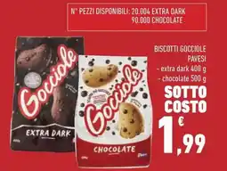 Conad Superstore Biscotti gocciole PAVESI offerta