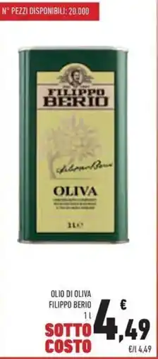 Conad Superstore Olio di oliva FILIPPO BERIO offerta