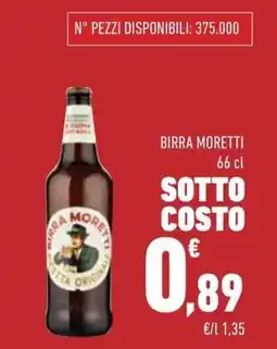 Conad Superstore Birra MORETTI offerta